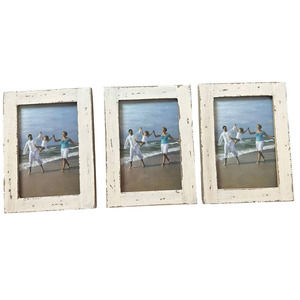X3 Photo Frames 4x6 Distressed White